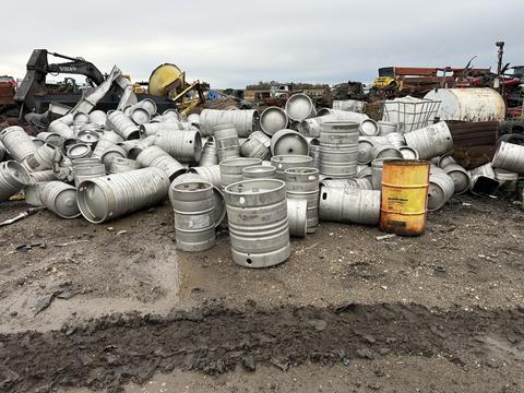 Sell Scrap Metal | Aluminum Kegs and Barrels for Recycling